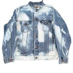 vintage levis jacket men Large 1990s denim coat